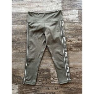 Zyia Active Women’s 6-8 Green Athletic Pull On‎ Crop Leggings i1